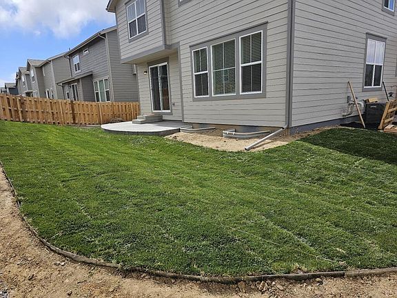 back yard fully fenced