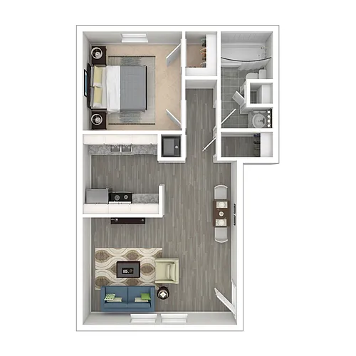 Floor plan 1X1