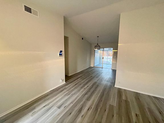 Living room connected to dining room