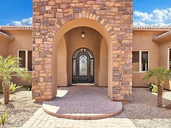 Arched iron door 