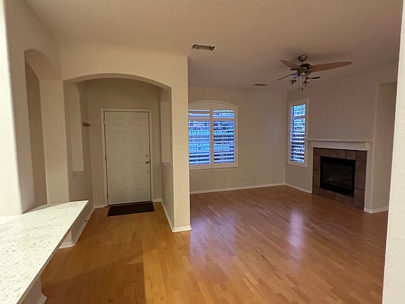 Living room with gas fireplace