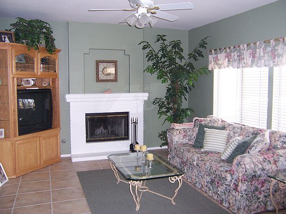 family room with fireplace