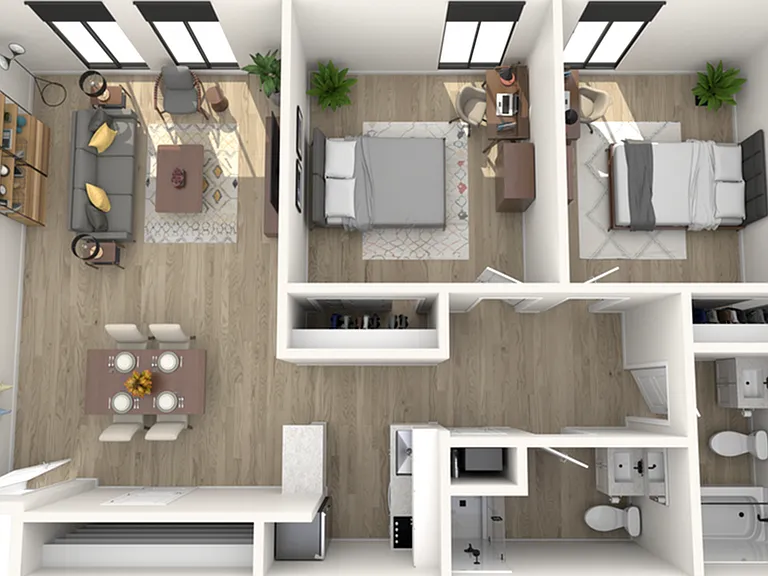 2 Bedroom | 2 Bathroom 2 Bedroom | 2 Bathroom