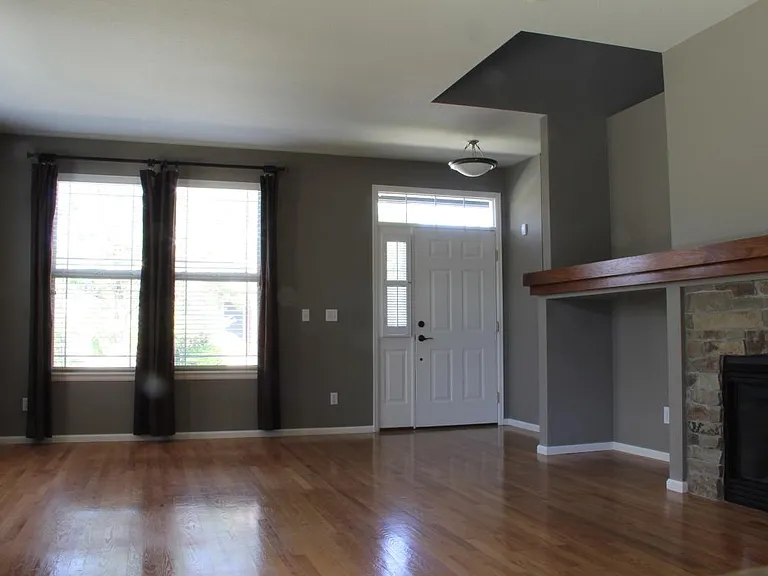 Frint Door/Fire Place