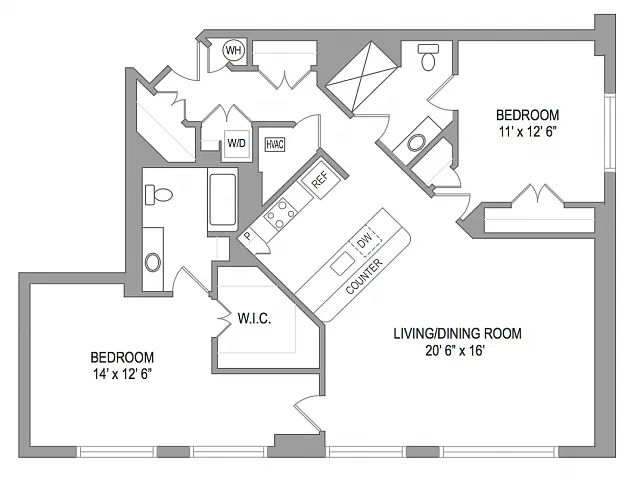 Floor plan 2X2