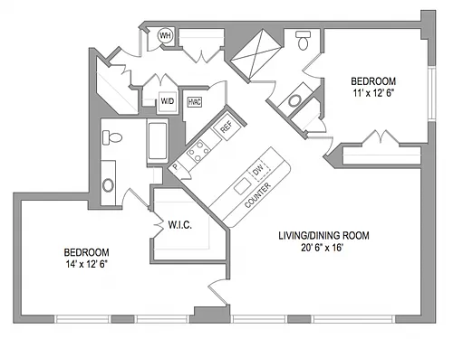 Floor plan 2X2