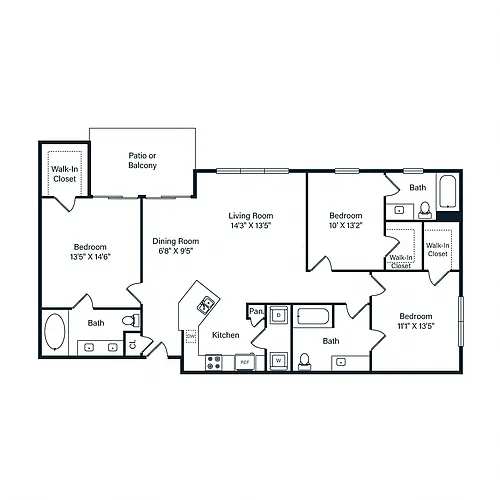 Floor plan C1