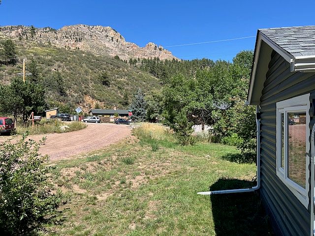 front/side yard looking East