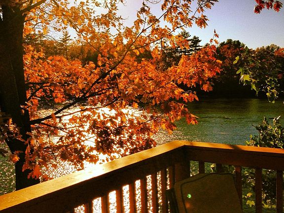 Upper back deck off kitchen
