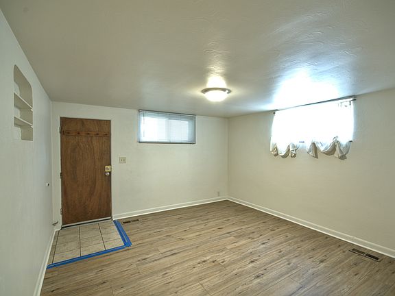 Living room from doorway to kitchen