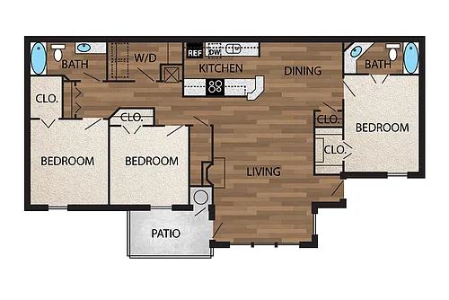 Floor plan C2B - Renovated