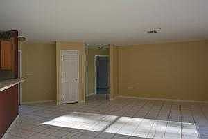 Living room area of living/dining room