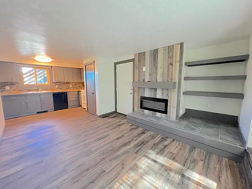 Floor plan 1 bedroom ground level - 4 plex