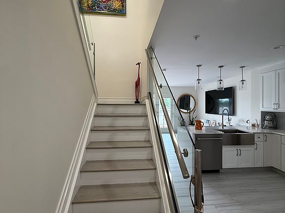 Going upstairs.