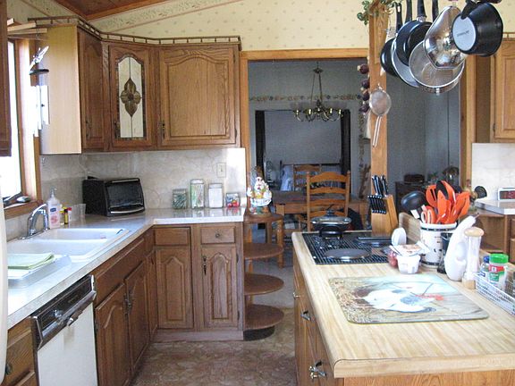 Work area in kitchen