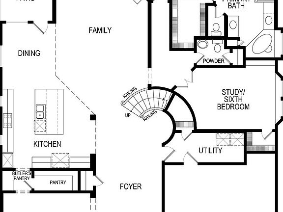 Jefferson 2F w Media First Floor Plan