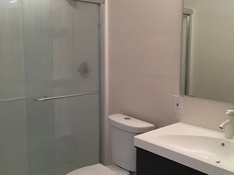 Stand in shower.