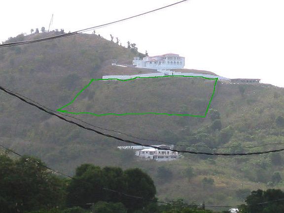 Green line outlines property