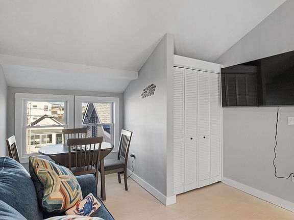 Open living space with SmarTV, complete with various streaming options.