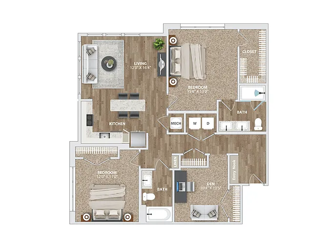 Floor plan B2 DEN