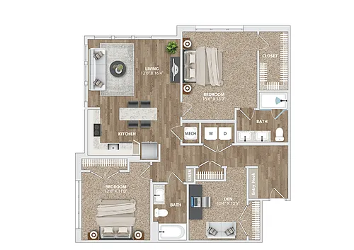 Floor plan B2 DEN