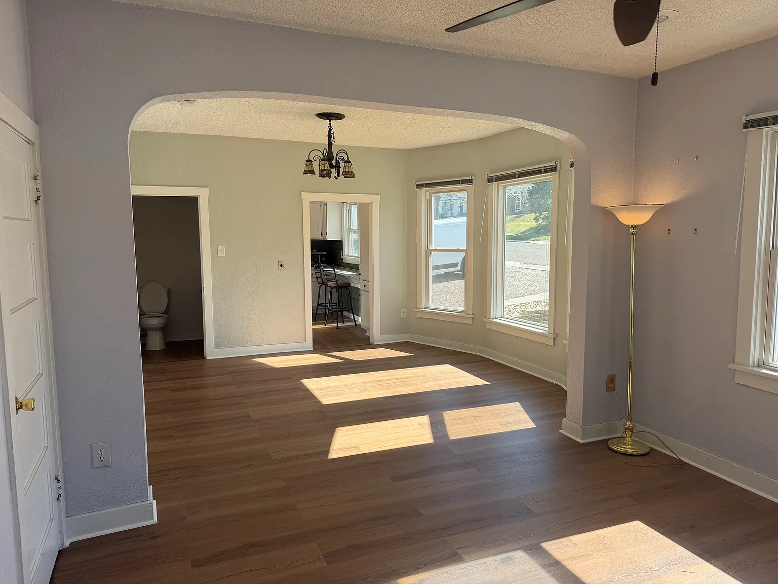 Entry into Living Room and Dining Room