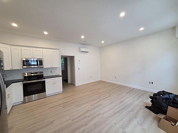 Open concept kitchen and living area