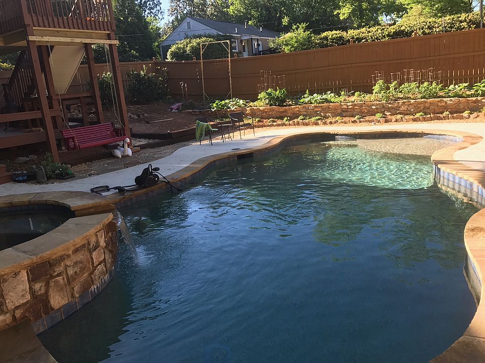New saltwater pool and spa