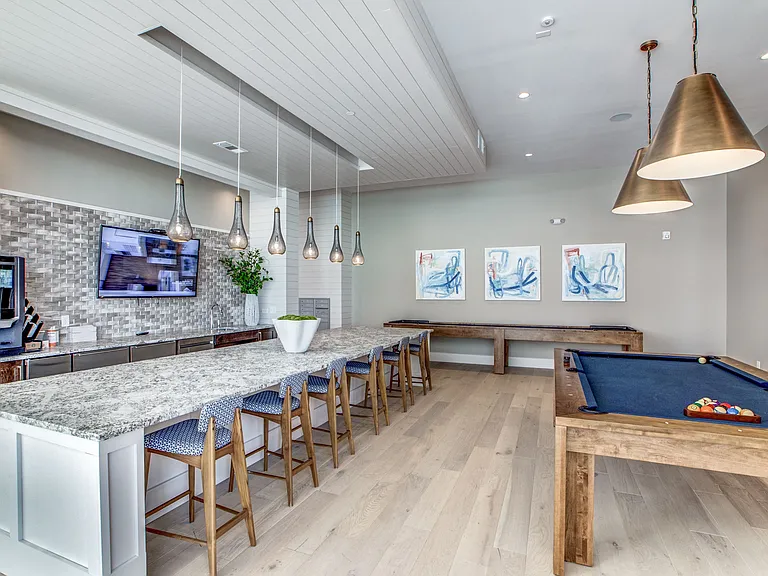 Resident Lounge with Chef's Kitchen & Billiards