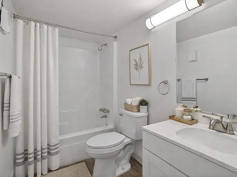 Modern bathroom with calming neutrals
