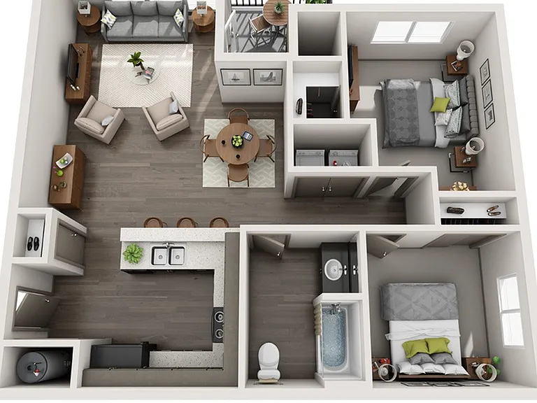 Two Bedroom Floorplan Two Bedroom Floorplan