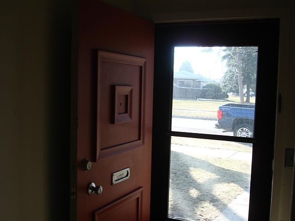 Looking out from Blake entrance