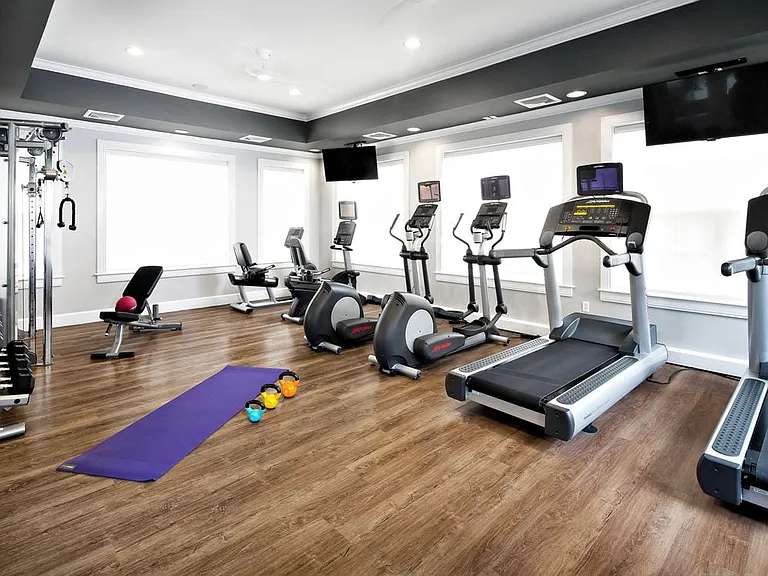 Fitness center with cardio equipment