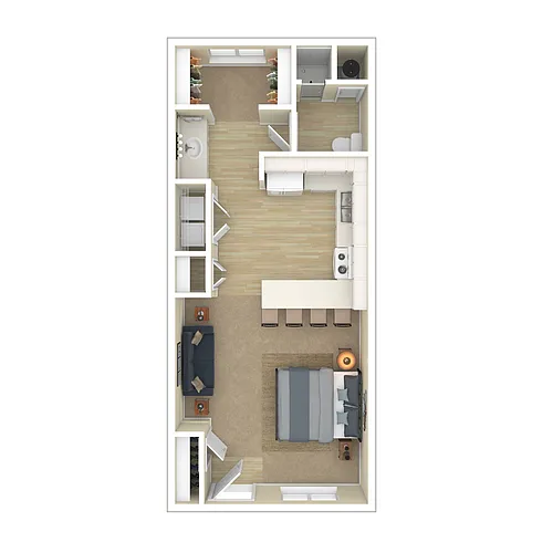 Floor plan Studio-R