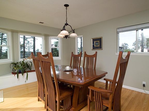 Dining Area w/ backyard views