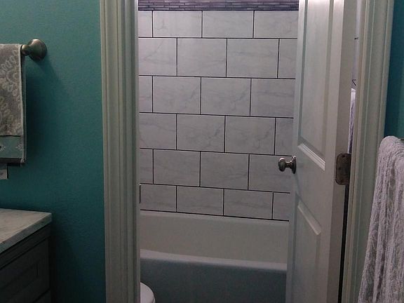 Bathroom new tile and paint