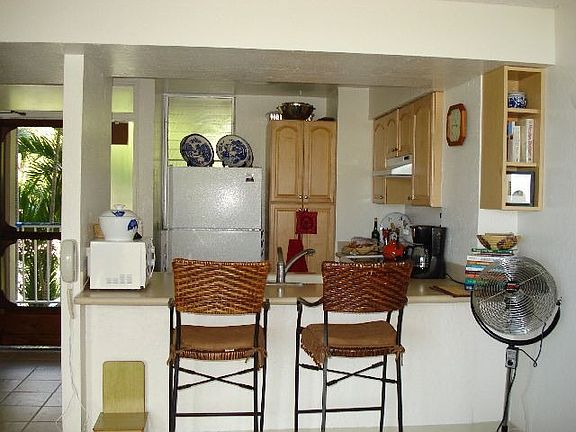 Kitchen view from living room