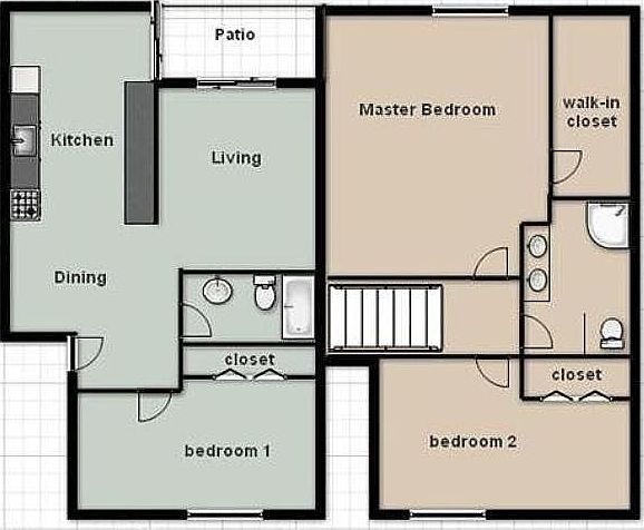 floor plan *not to scale*