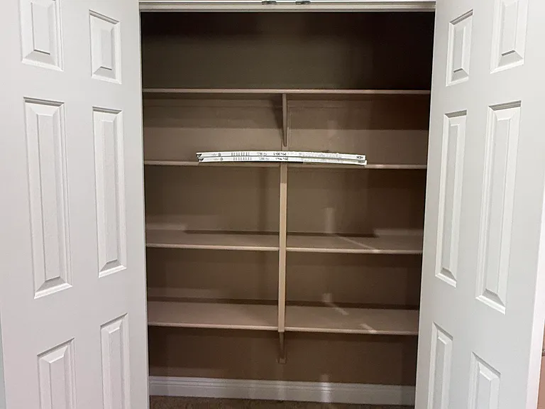 double linen closet in upstairs loft