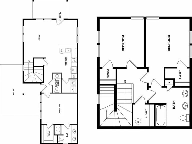 3 BD Townhome 2D 3 BD Townhome 2D