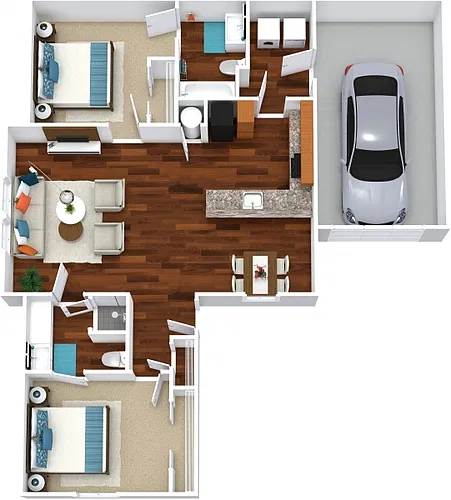 Floor plan 2-Ranch w/ Garage