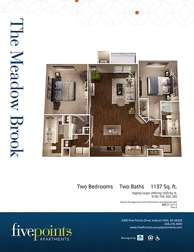 Floor plan The Meadow Brook