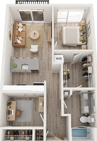 Plan B15 | 1 bedroom + den, 1 bathroom Plan B15 | 1 bedroom + den, 1 bathroom