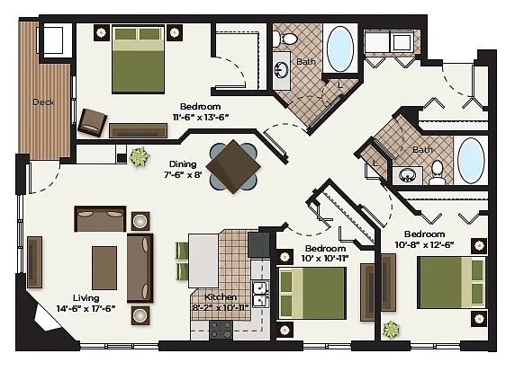 Floor plan Tamarack D
