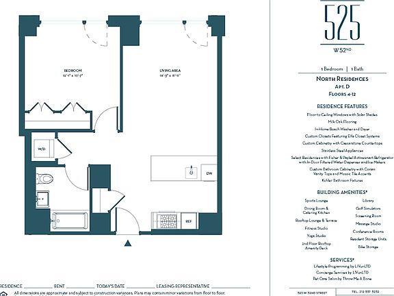 2nd image of 525 W 52nd St APT 9DN