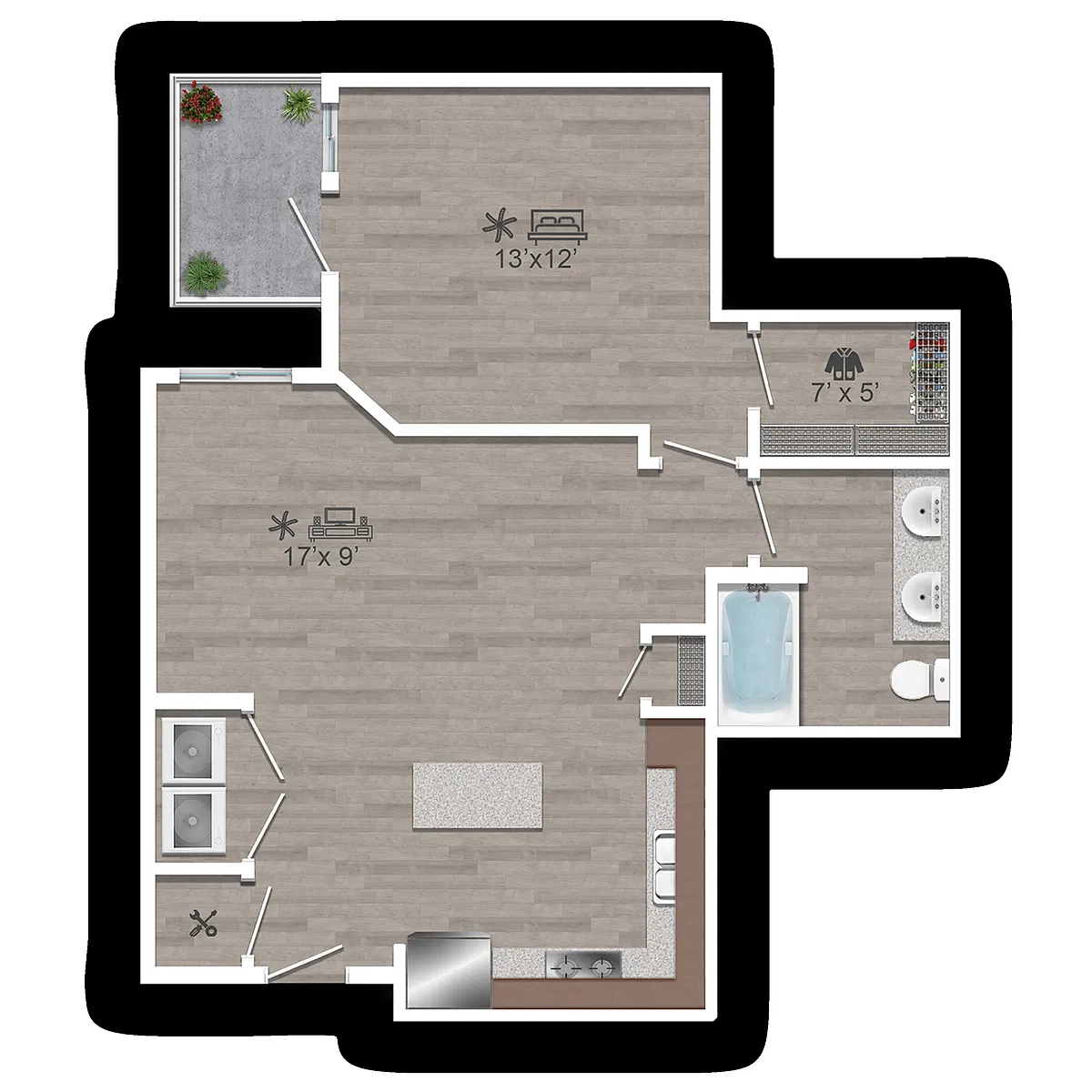 Floor plan 1 E