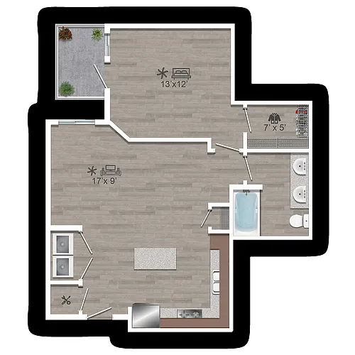 Floor plan 1 E