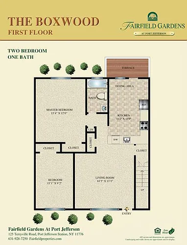 Floor plan The Boxwood