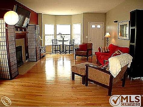 living room from dining