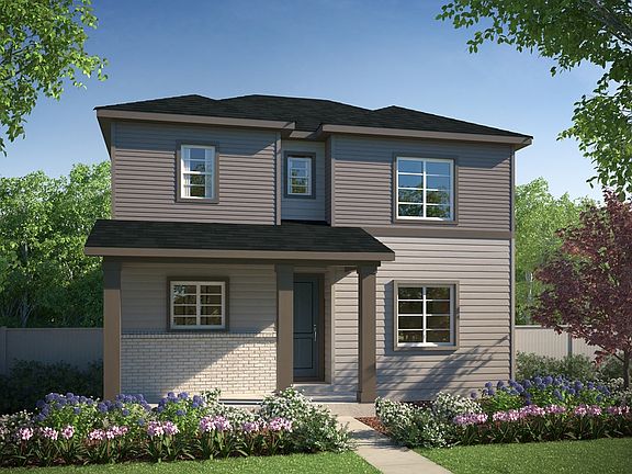 Residence 3201 Elevation B - Brick Modern Contemporary